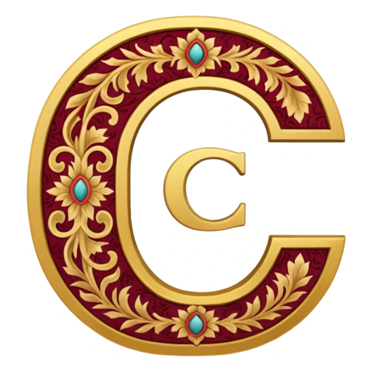  c made out of persian carpet texture sticker