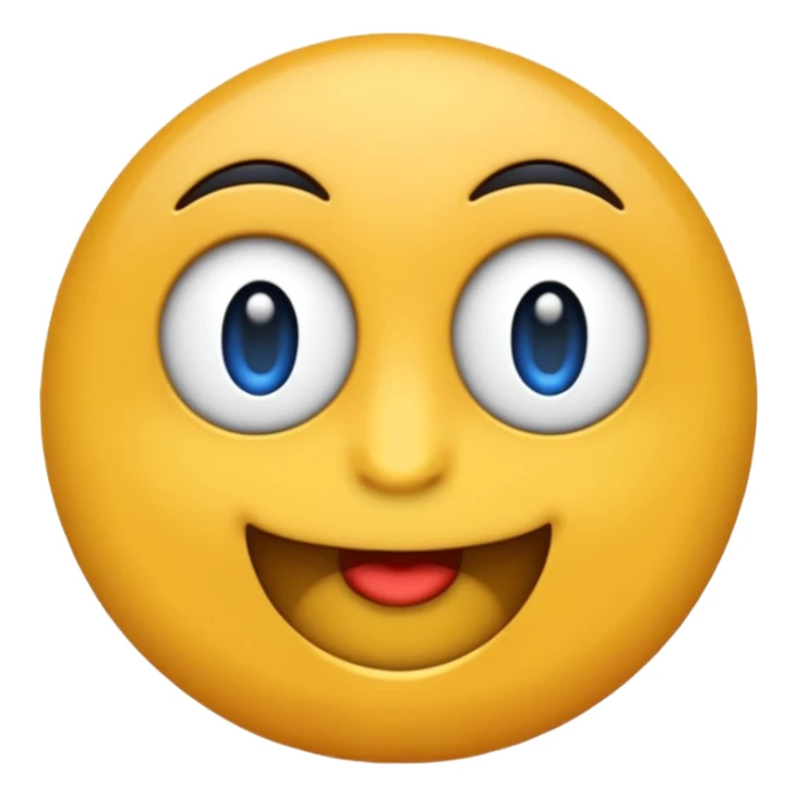 emoji cu un pupic albastru  sticker