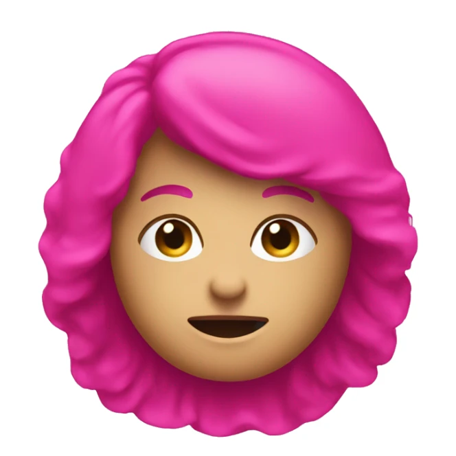 give me a hot pink color circle emoji sticker