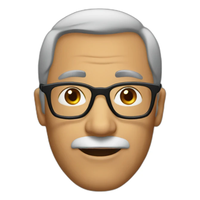 50-year-old-man-with-glasses-with-little-beard sticker