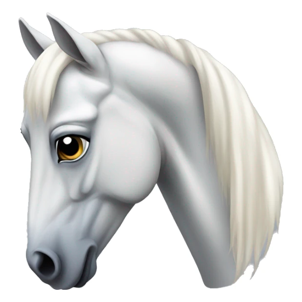 White Arabian horse head sticker