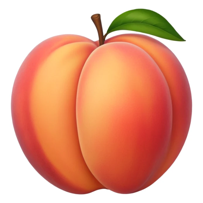 peach emoji symbolizing sensuality sticker