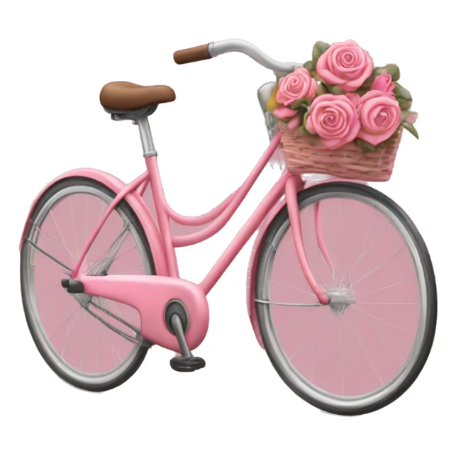 Bici rosa con sopra scritto alma con sopra una ragazza sticker
