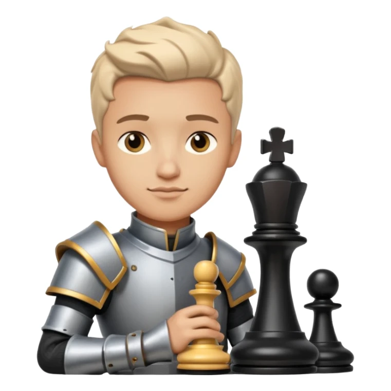 Chess Player holding a knight piece,Chess club. sticker