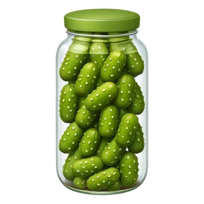 1 pickle, not in a jar but no face sticker