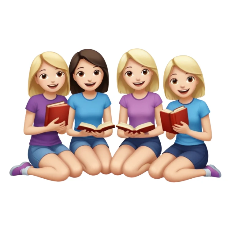 books club girls only under the table  sticker