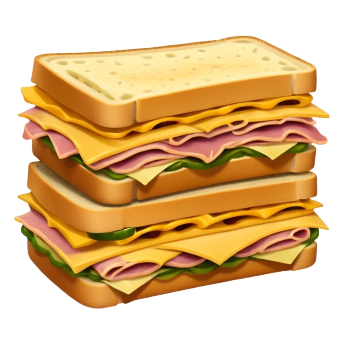 cuban sandwich cut in half sticker