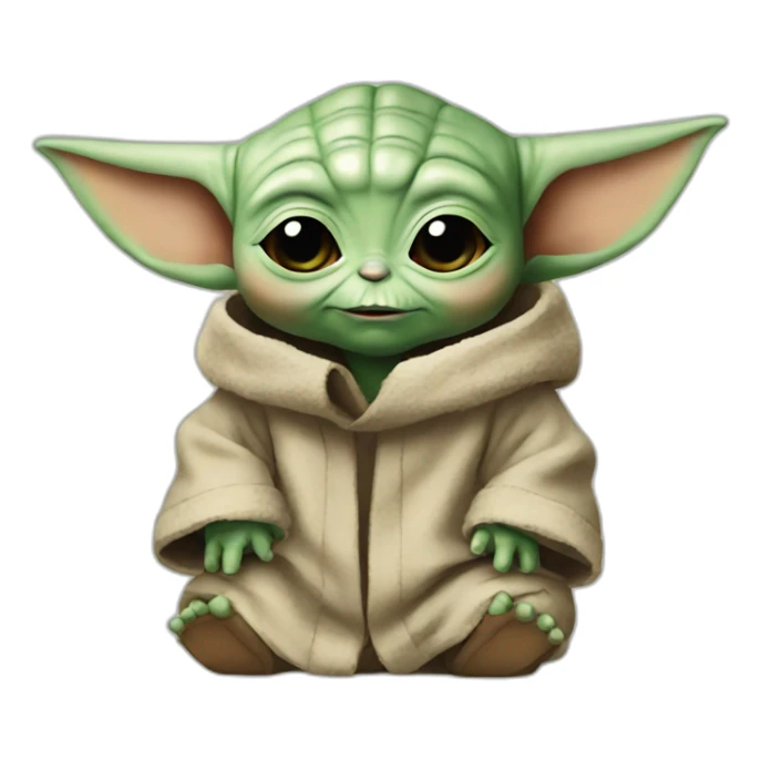 baby yoda it's fine meme sticker