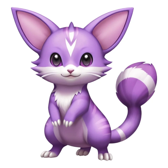 Shiny Furret-Purrloin-Espeon-Hybrid (Full body) sticker