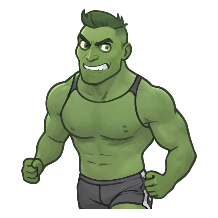 Yo corriendo musculosa y ganador sticker