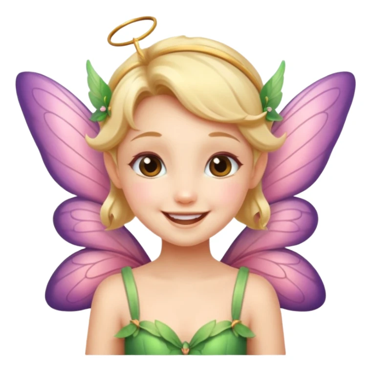 A little fairy, with wings,  , do more different emotional sticker