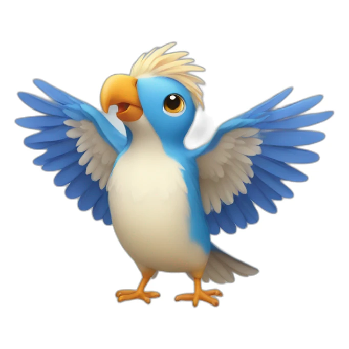 Bird spread the wings like to hugs sticker