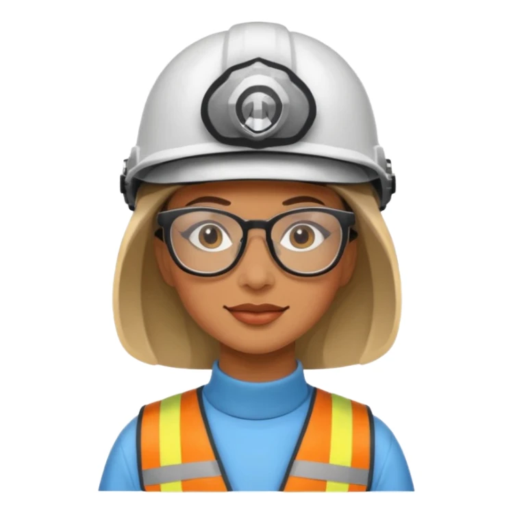 woman wearing helmet glasses sticker