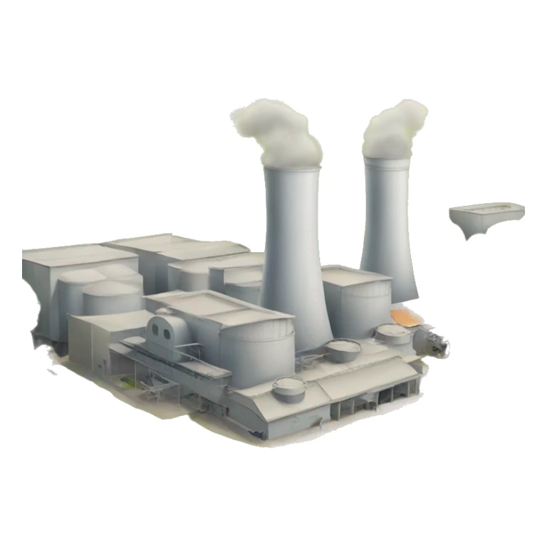 Factory on the beach  sticker