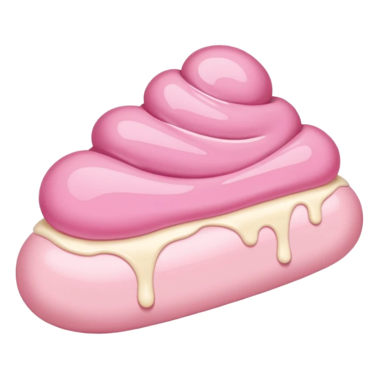 Pale pink cream swatch smear sticker