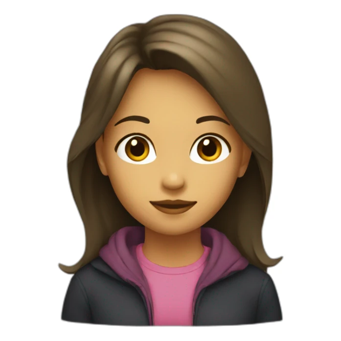  girl silhouette sticker