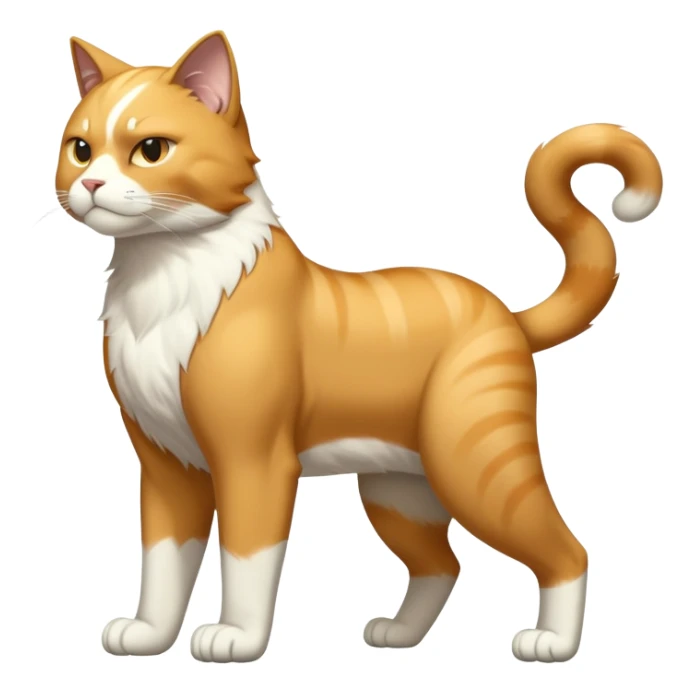 Super muscular Buff sigma Gigachad cat full body tuxedo colored  sticker