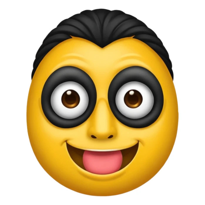 Um emoji gotico com a máscara de espinhos d sticker