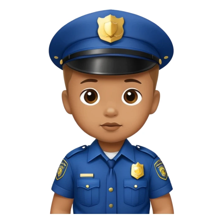 Baby as a police man sticker