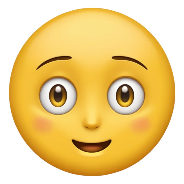 Sassy emoji with big eyes sticker