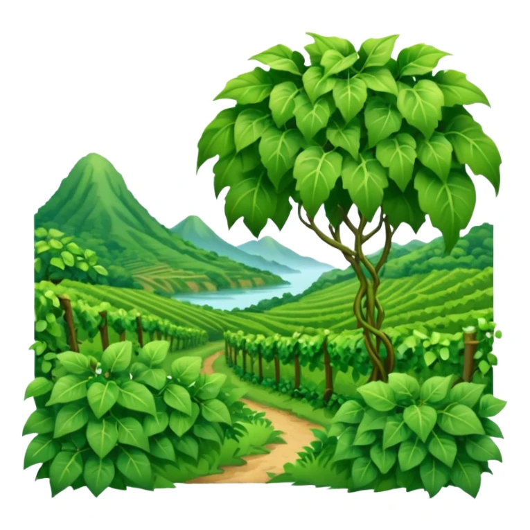 humid weather landskape sticker