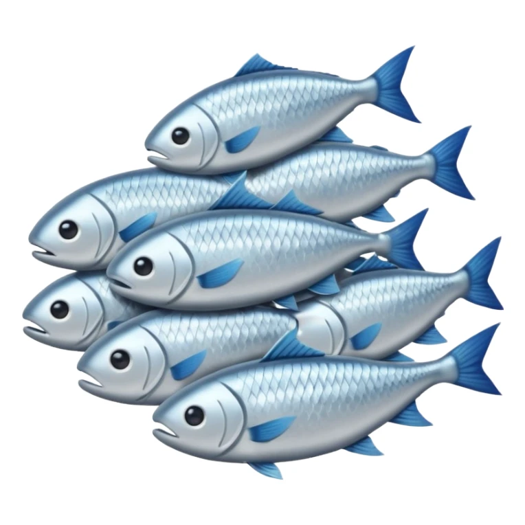 pile of fish from Jesus miracles, variation 1 sticker