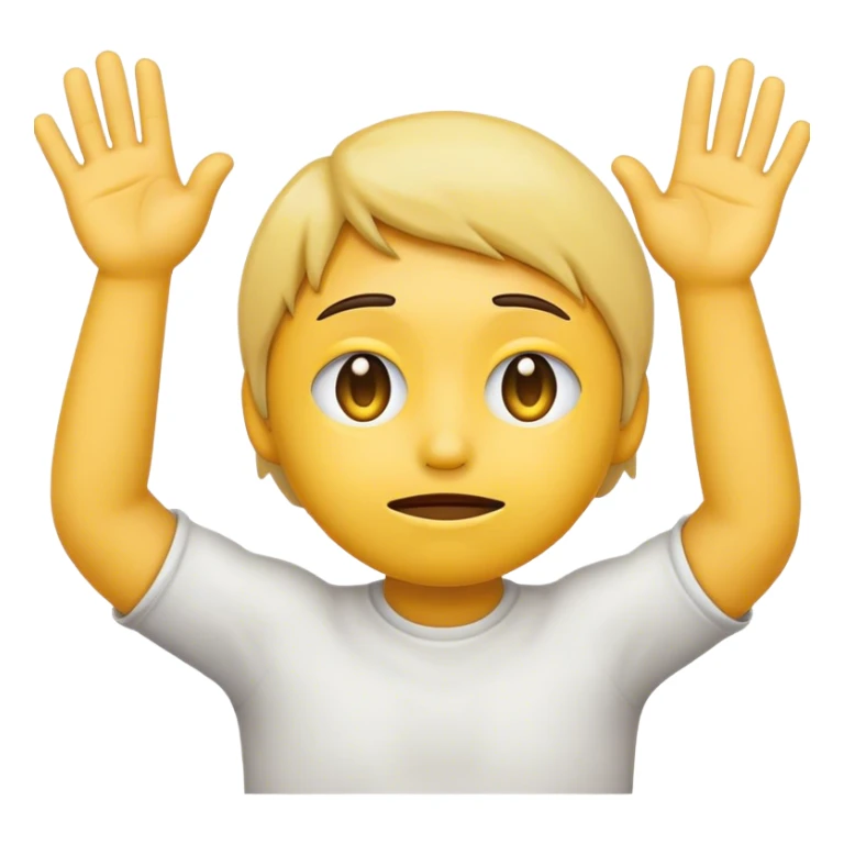 sad emoji with raised ha sticker