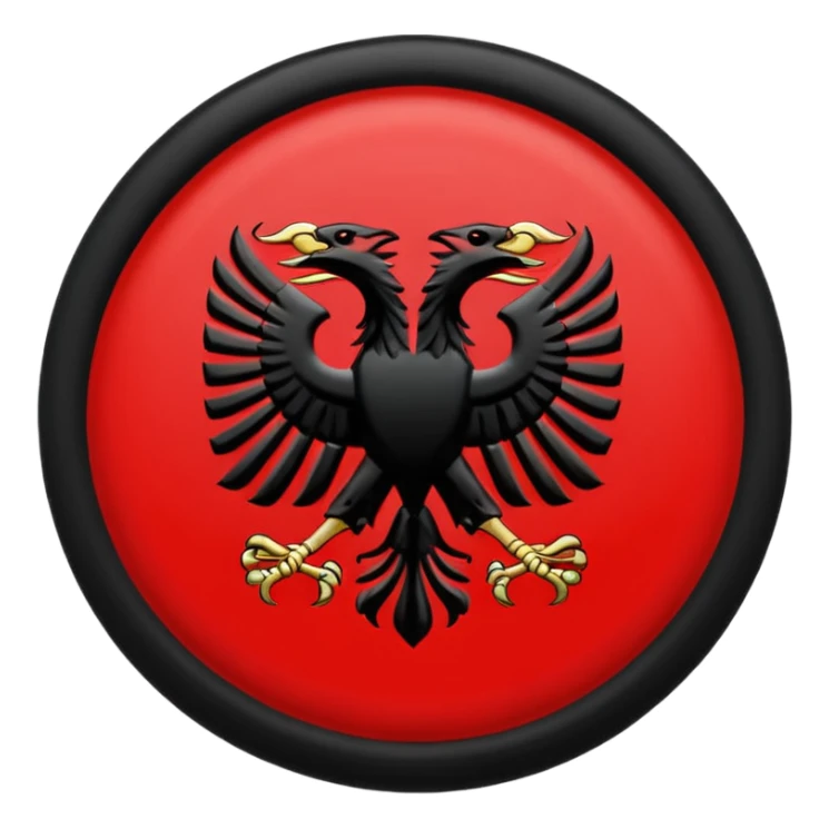 Make an albanian flag and put UÇK  on it with a circle  sticker