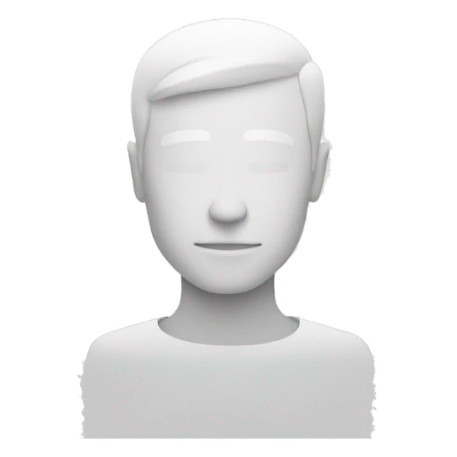 minimalistic white solo sticker