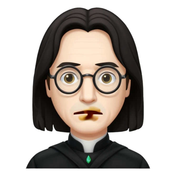 Severus Snape wearing glasses sticker