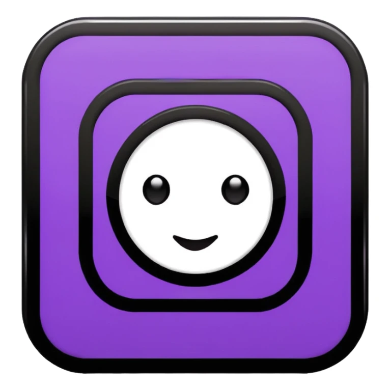 black pixel art vinyl with a purple and white striped middle label, pixel art sticker