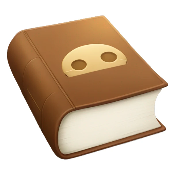 brown book with the title “ENGLISH” in the cover sticker