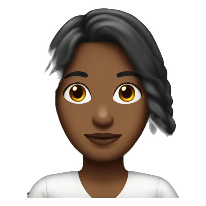 Long hair Latina married to black man sticker