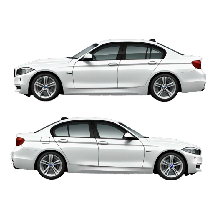 BMW f11 550d in white  sticker
