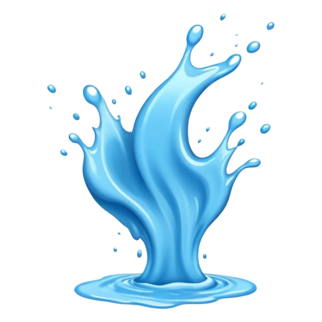 light blue splash of color sticker
