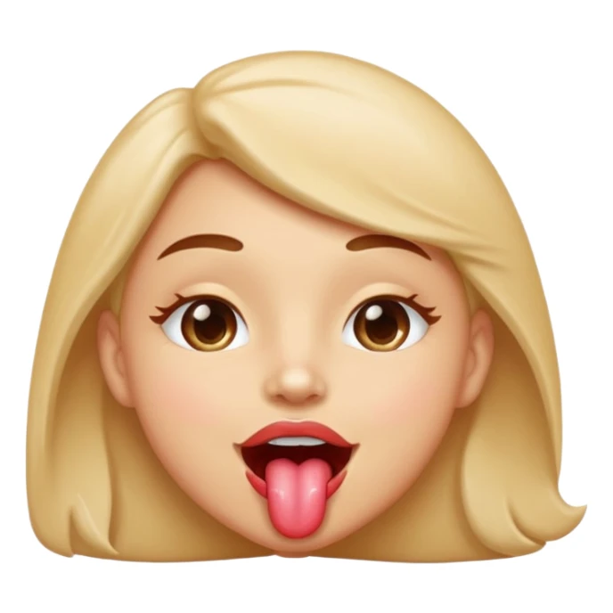 face with an expression of delicious satisfaction, licking lips, sparkling eyes, joyful and appetizing sticker