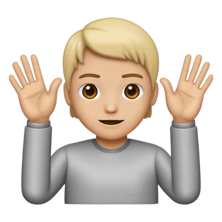 Simple old-style android emoji, but with a awkward emoji, mixed with a 👉👈 on the outside of the emoji. sticker