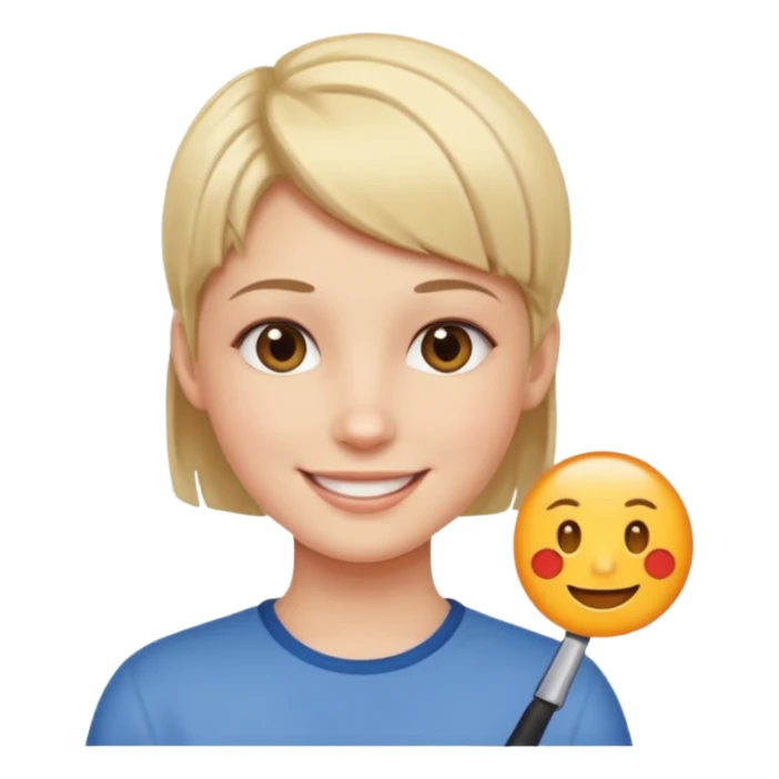 girl with boy cut sticker