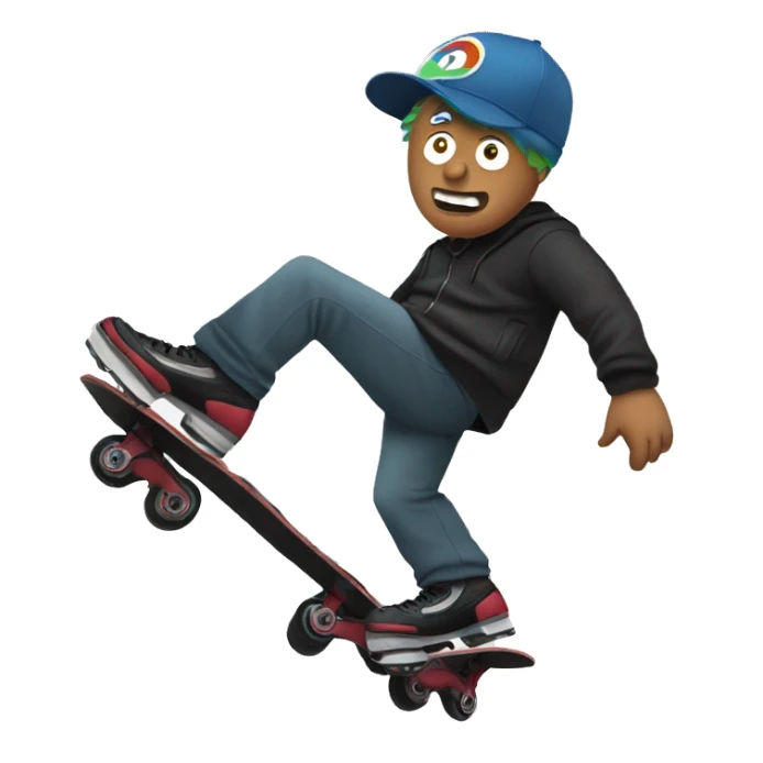 Jimmy from south park on roller blades sticker