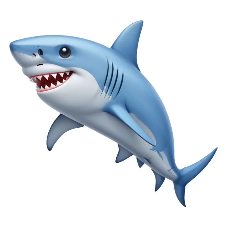 Un tiburón con Zapatos azules sticker