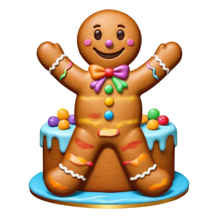 How to make a Giant Gingerbread Man Cake Recipe  sticker