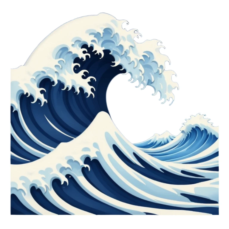MAKE AN OCEAN WAVE LOOKS SCARY make it  500x500  sticker
