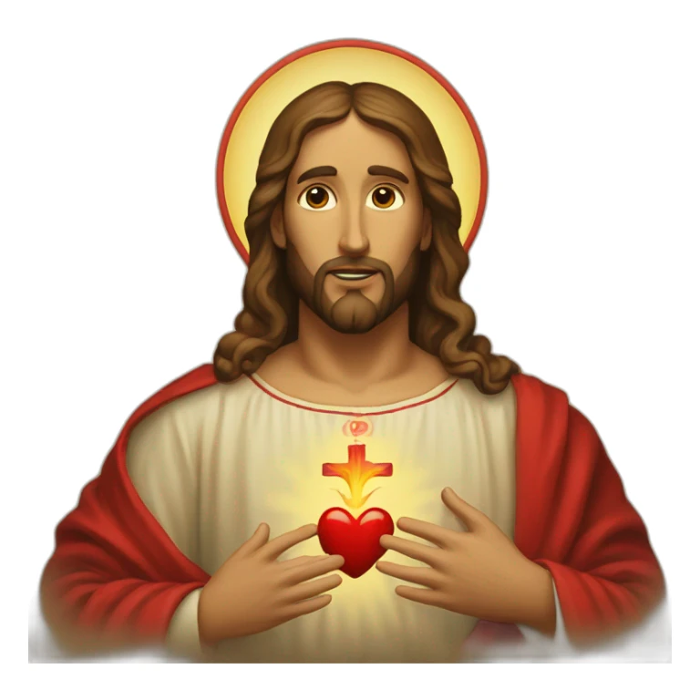 Christian Sacred Heart sticker