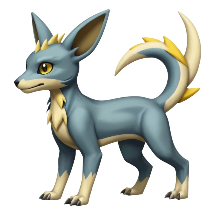 Manectric-Electrike-Lucio-Cubone-Umbreon-Marowak-Draco-Fakémon-hybrid-creature (full body), 4 legs sticker