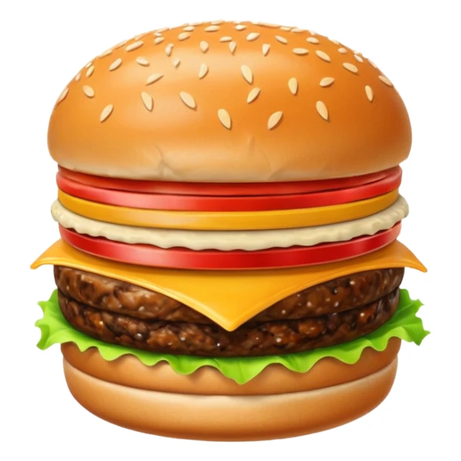 emoji for food like burger sticker