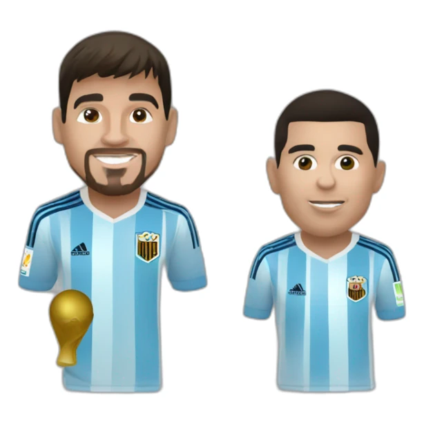 Messi et ronaldo et Maradona  sticker