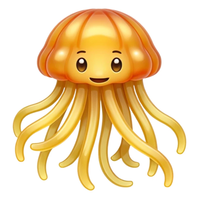 a bundle of transparent jelly noodles sticker