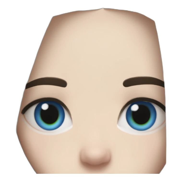 Billie eilish chanteuse cheveux bleus yeux bleus sticker