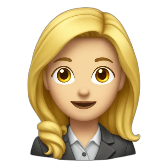 femme reporter, jeune, heureuse, saute en l'air sticker