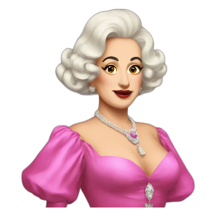 Francisco Franco as drag queen sticker